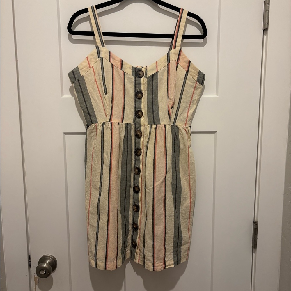 Shyanne Multicolor Striped Dress Size Large EUC